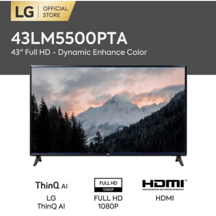 LG LED Digital TV 43 Inch Full HD USB Movie HDMI 43LM5500PTA 43LM55