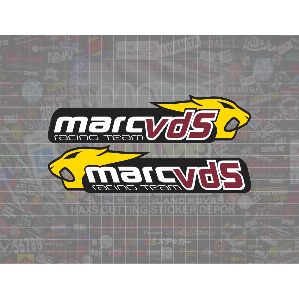 Cutting Sticker Marc Vds Ukuran 17 Cm Untuk Motor