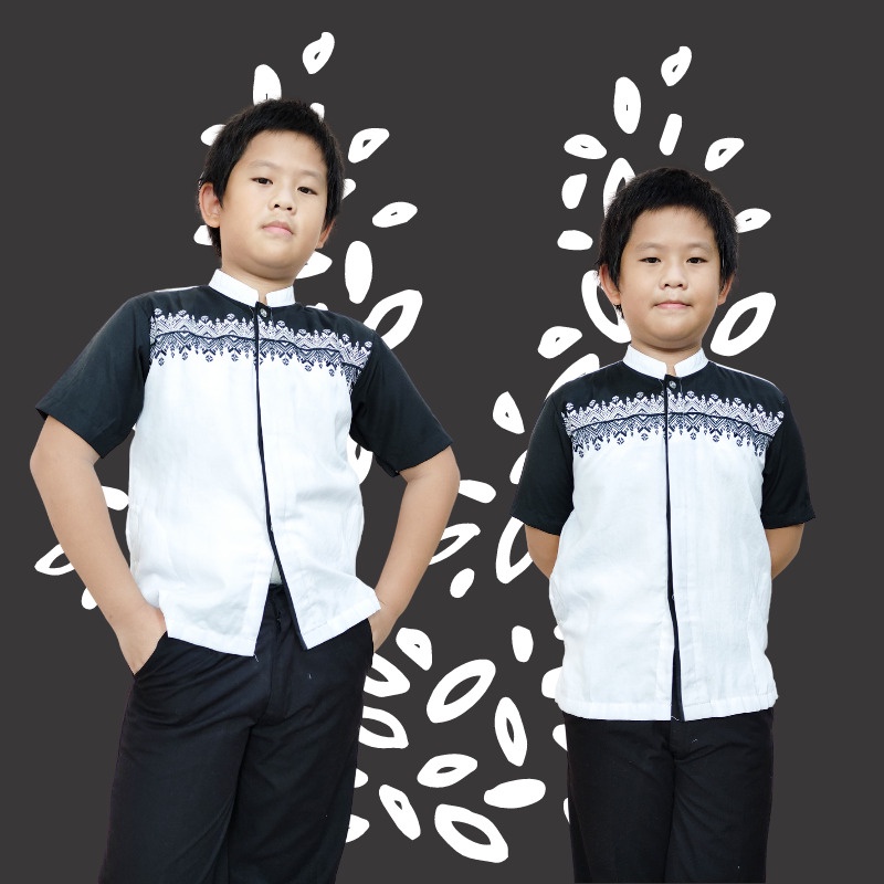 SB Collection Couple Atasan Baju Muslim Nino Koko Kemeja Anak Dan Ayah