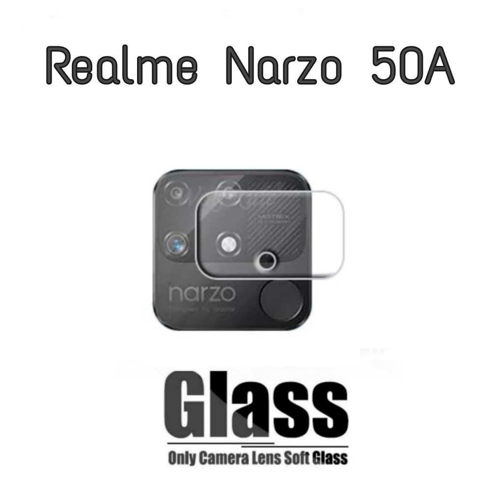 Tempered Glass Camera Realme Narzo 50A Lens Back Camera Handphone