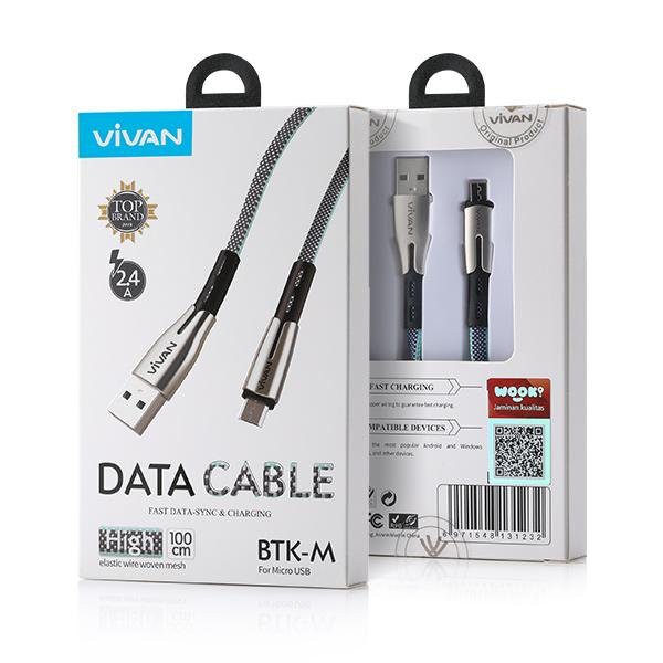 KABEL USB VIVAN BTK-M MICRO 2.4A