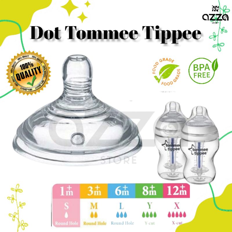Dot nipple Botol Susu Bayi untuk tommee tippee