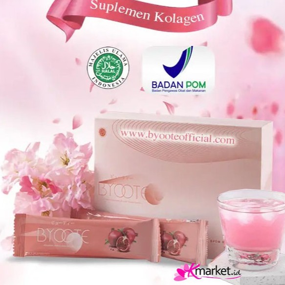 ORIGINAL BYOOTE COLLAGEN 1 BOX 16 SACHETS BPOM