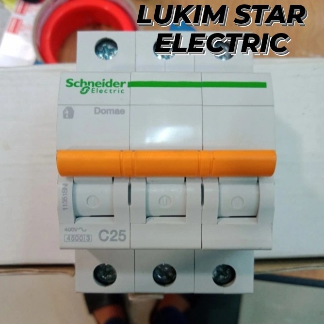 Mcb Domae Schneider 3P 25A 32A/3 Phase 3P 32A 25A 3Phase Mcb Schneider