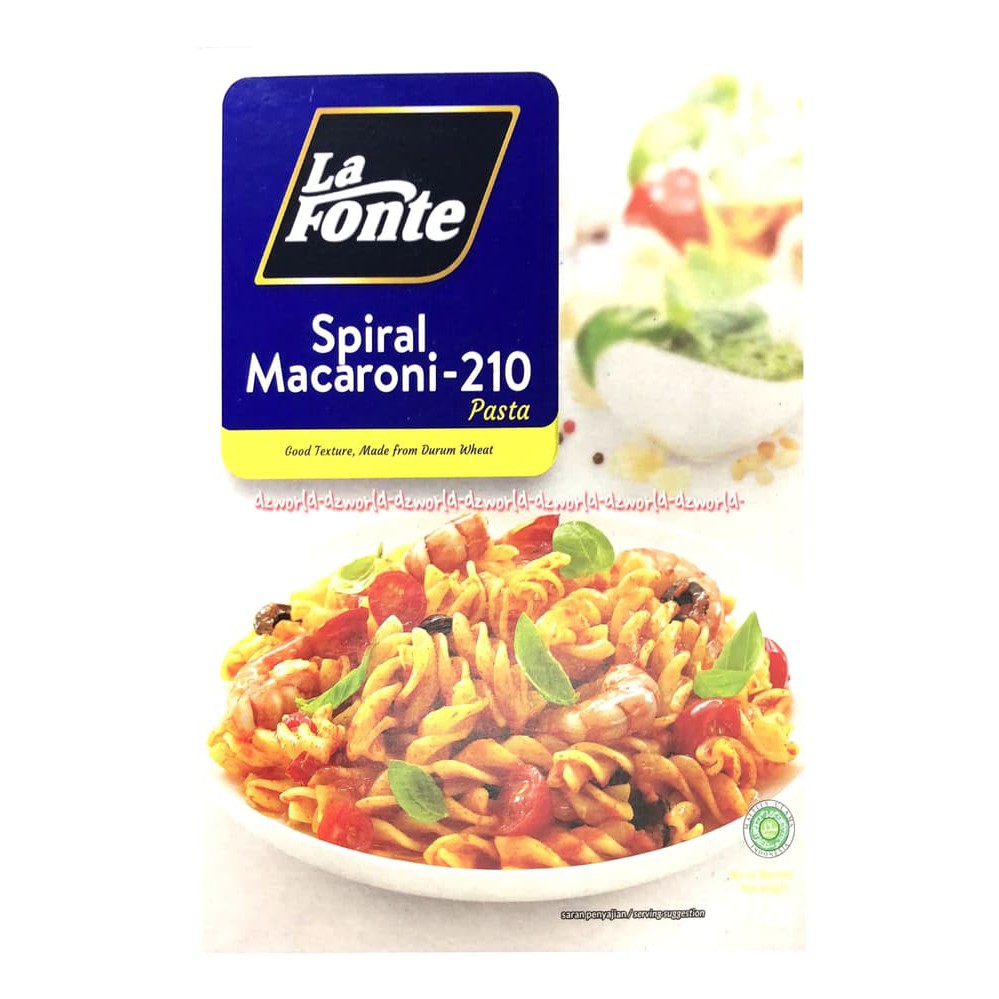 

LA FONTE MACARONI SPIRAL 225 GR