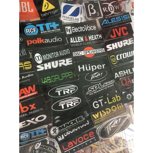 

sticker logo audio printing campur
