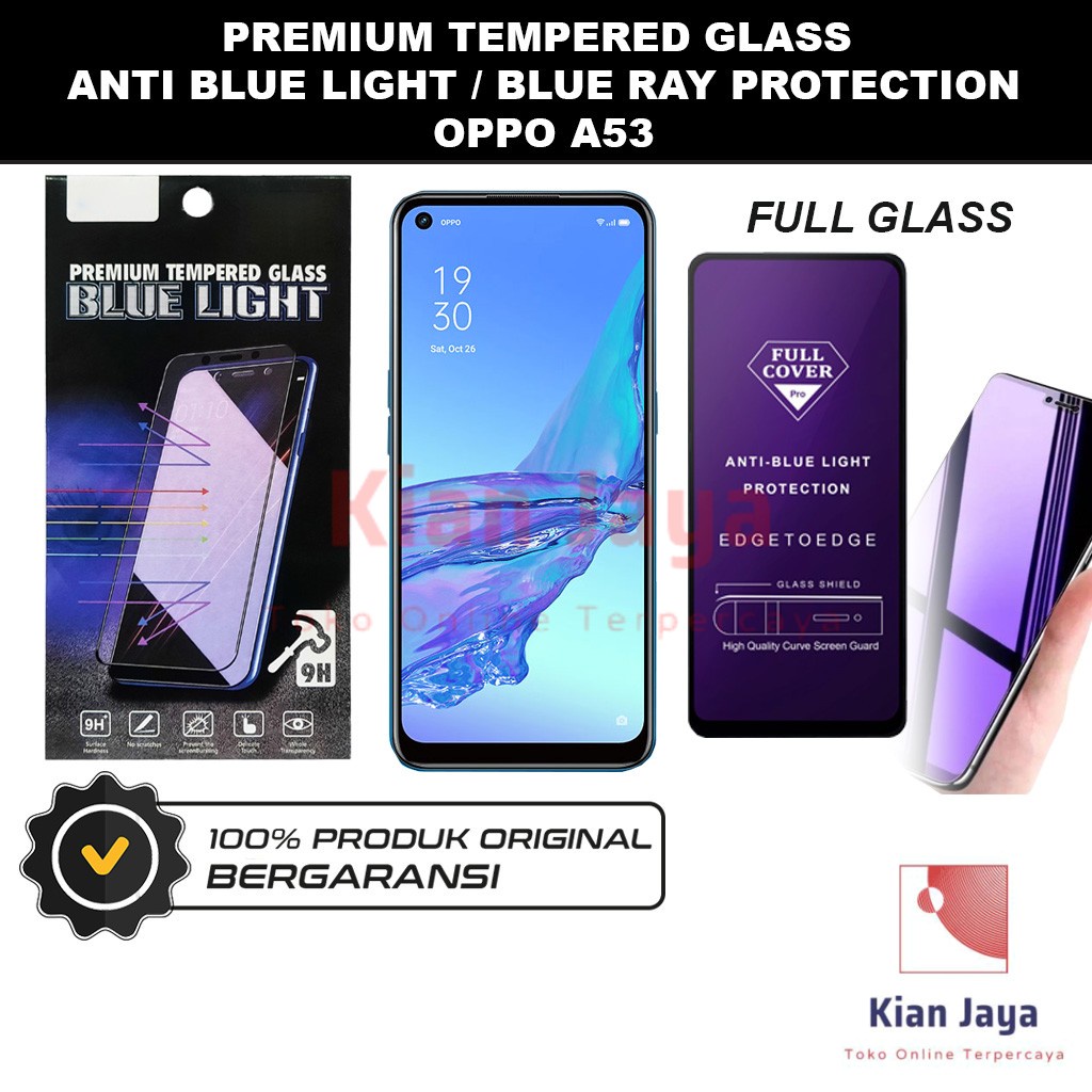 Tempered Glass Oppoo A53 2020 Anti Blue Light Hp Temper Anti Gores