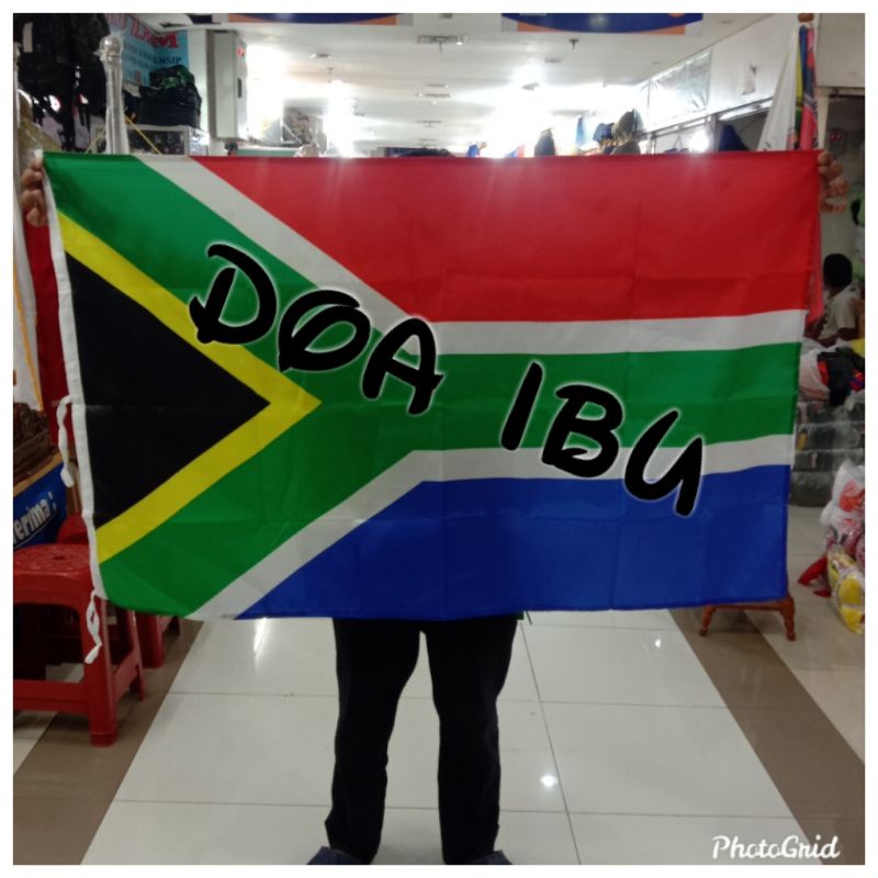 

best seller bendera AFRIKA SELATAN bahan satin 90cm x 135cm