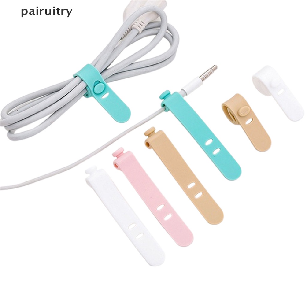 Prt Strap Pengikat Kabel Data / Earphone Bahan Silikon PRT