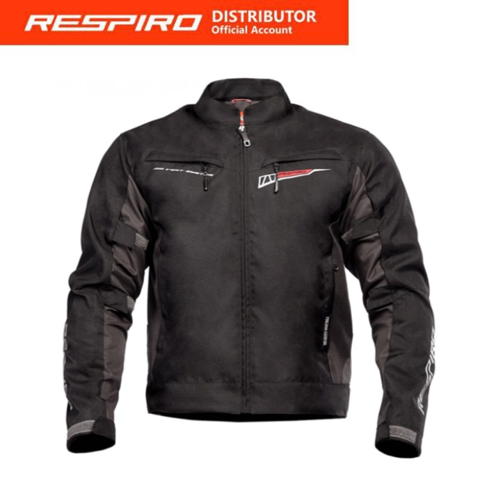 JAKET MOTOR PRIA RESPIRO VELOCITY VENT R3 SIRKULASI UDARA DENGAN PELINDUNG PROTECTOR PENGENDARA