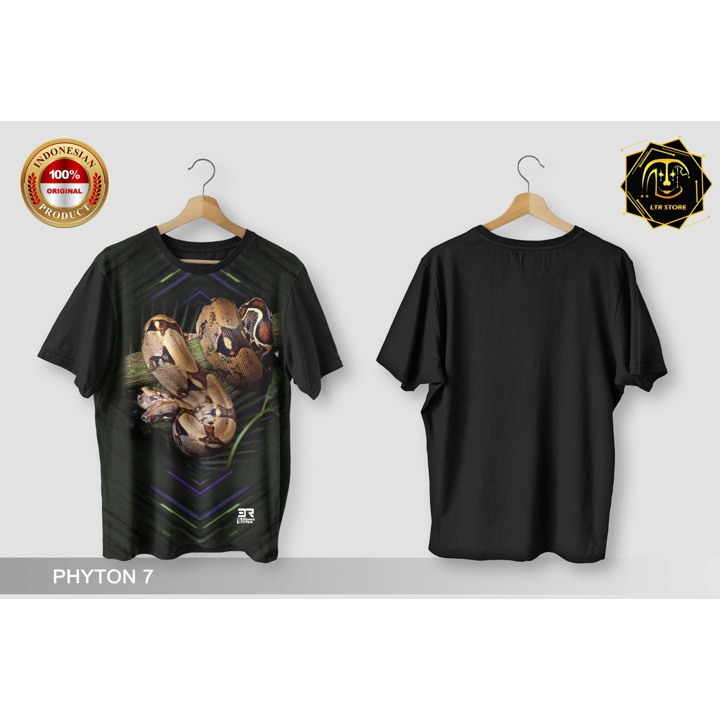 [ BAYAR DI TEMPAT ] BAJU PRINTING GAMBAR SNAKE PHYTON 7 BOA - KAOS DISTRO ORIGINAL MOTIF ULAR ORAI P
