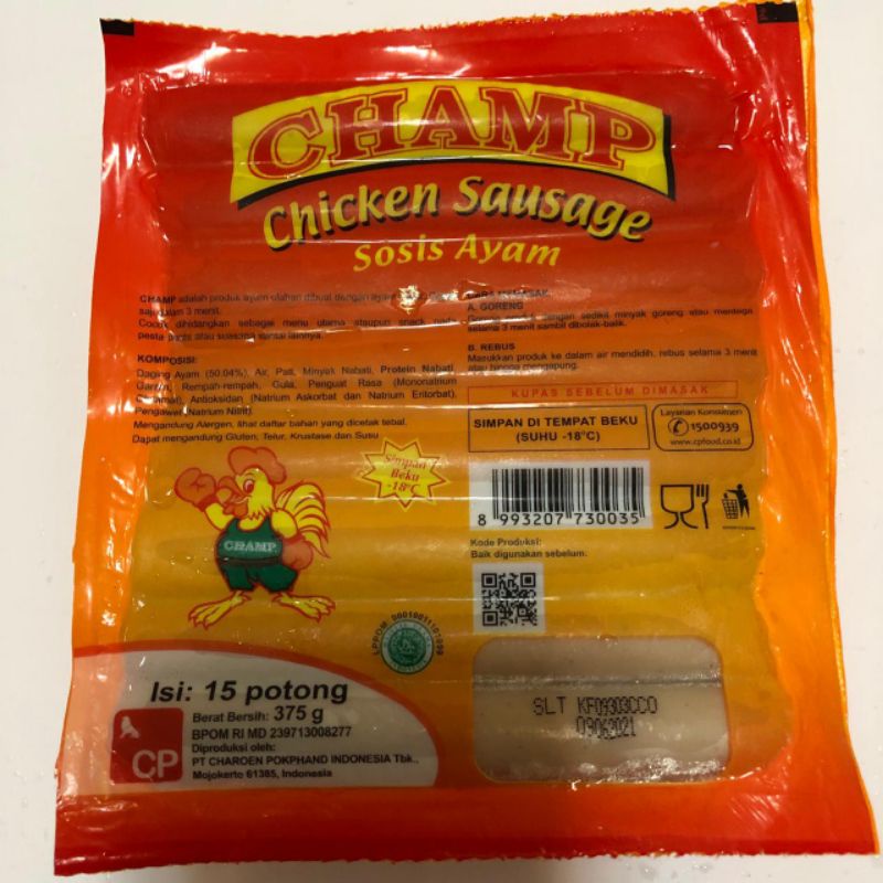 

CHAMP SOSIS AYAM / SOSIS SAPI SEBAGUNA