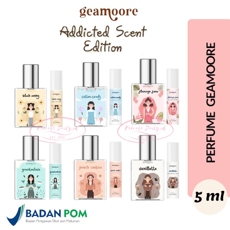 Addicted Parfum Series By Geamoore Roll On 5ML | GEAMOORE PARFUM ADDICTED EDITION BPOM 5ML