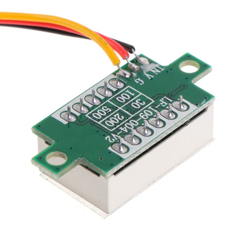 Btsg LED Voltage Display Voltmeter Gauge Tester 3kabel 0.36 &quot;Untuk Dc0~100V Untuk Motorc