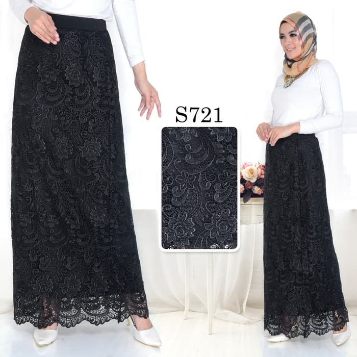 Rok Panjang Brokat IMPORT #5