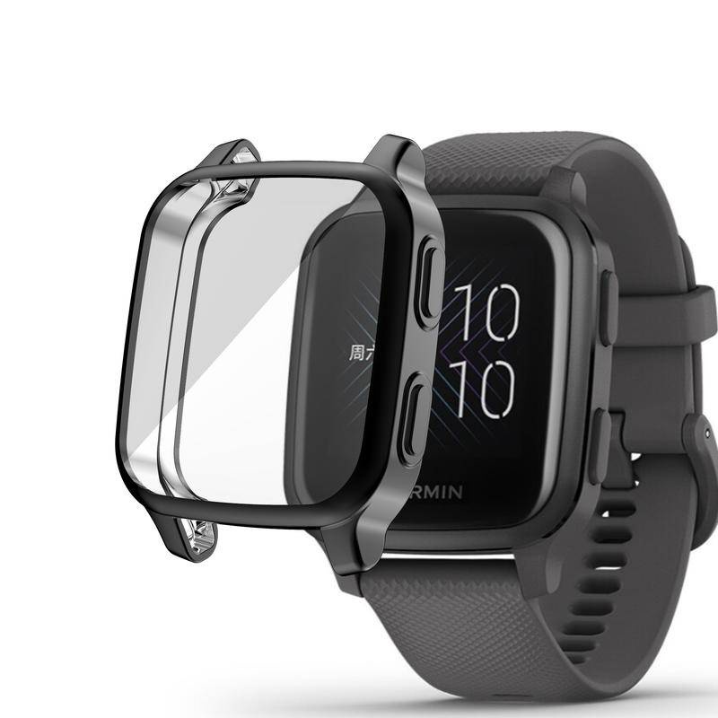 Cover Pelindung Layar Smartwatch Garmin Venu Sq Bahan Tpu Transparan