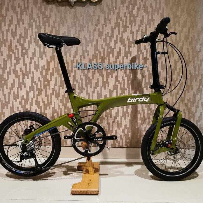 Sepeda Lipat Birdy Touring 24 Speed Military Green, New and Ready