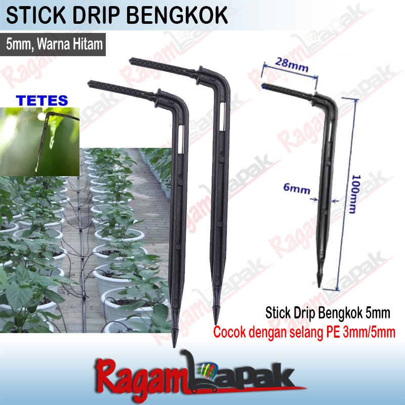 Stik Drip Bengkok Bend Arrow Dripper Micro Irigasi Tetes