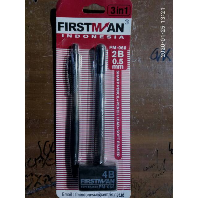 

OBRAL PENSIL MEKANIK FIRSTMAN SET