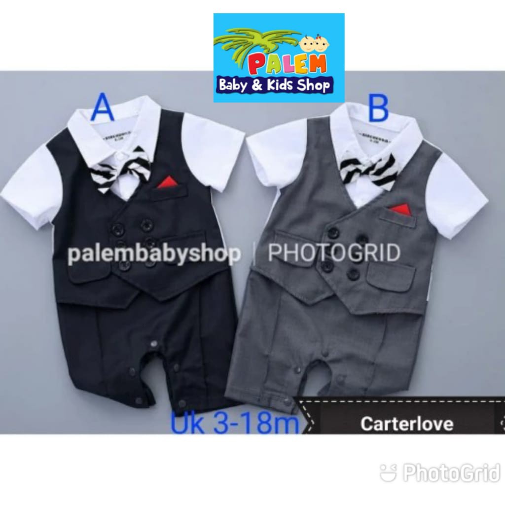 carterlove romper tuxedo pendek mer 6053