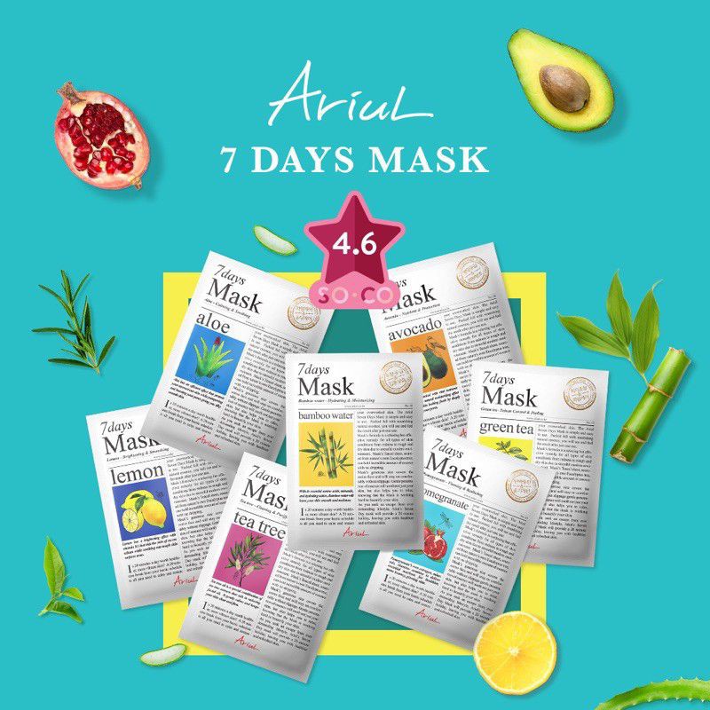 7 DAYS SHEET MASK AIRUL SOCIOLLA