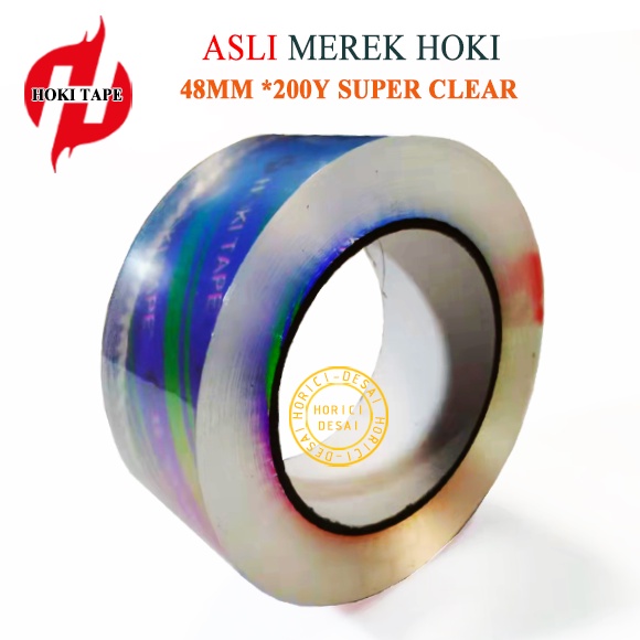 ASLI MEREK HOKI SUPER CLEAN 45mmx200Y MURAH FULL LAKBAN SUPER CLEAN