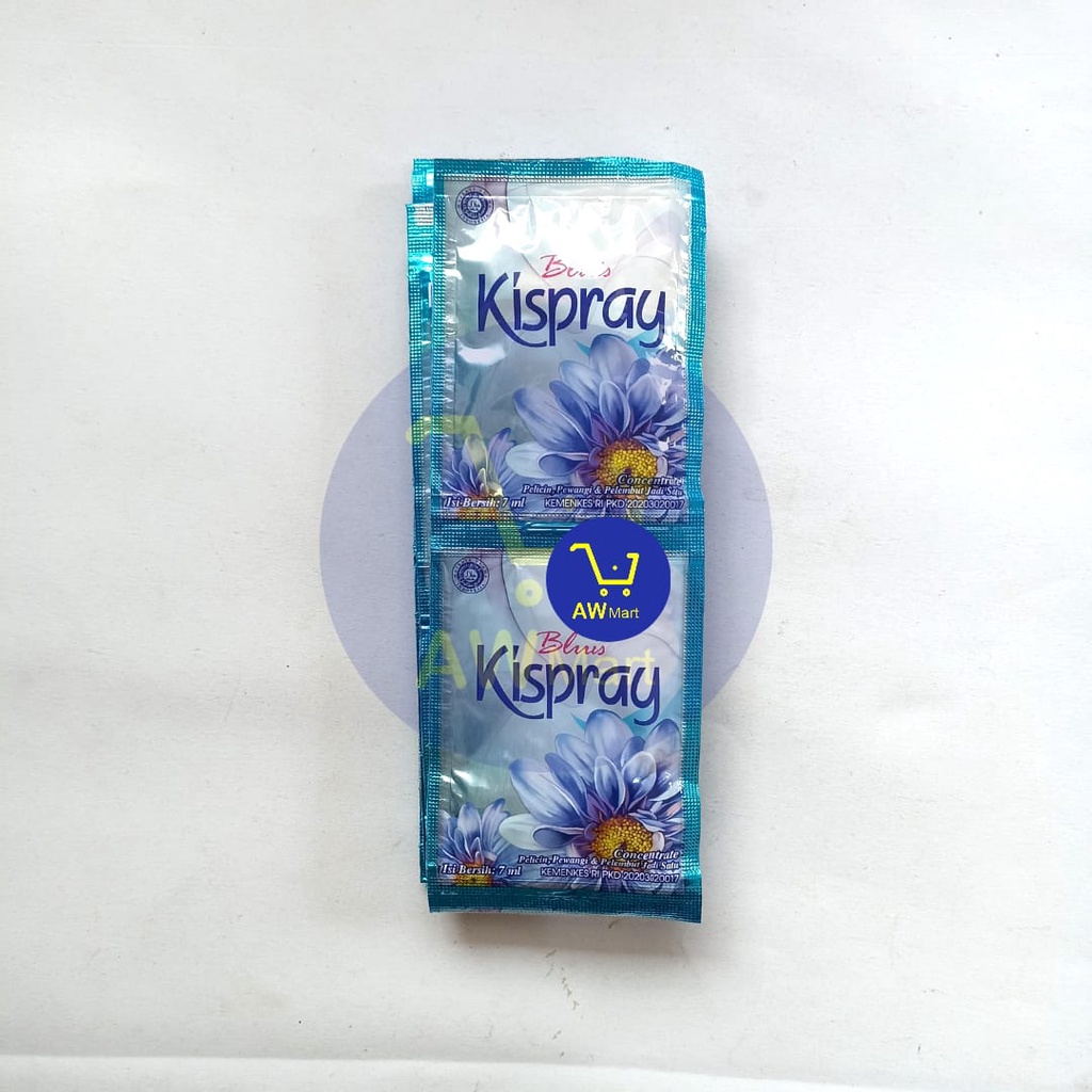 KISPRAY RENCENG ( 12 SACHET X 7 ML ) - PELICIN, PEWANGI, &amp; PELEMBUT PAKAIAN, KISPRAY GOLD 6 SACHET