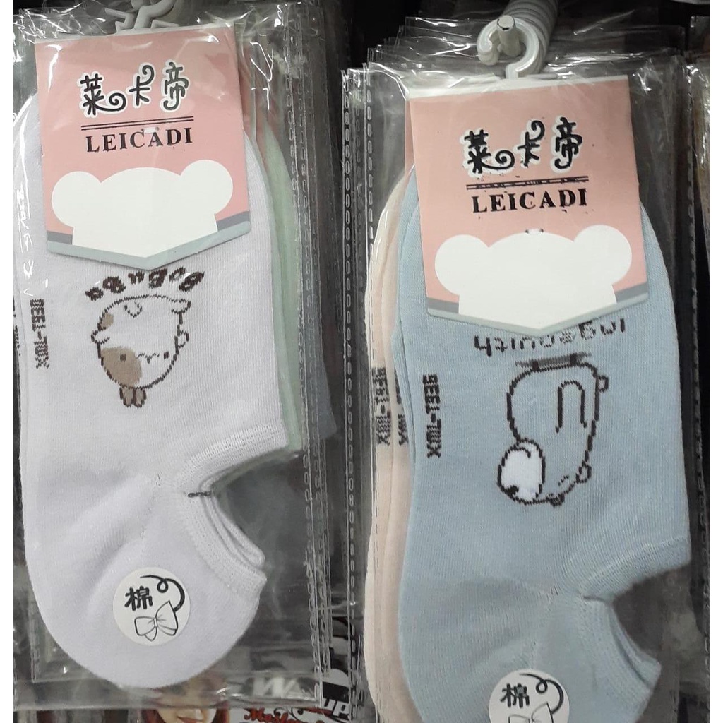 KAOS KAKI PENDEK DI BAWAH MATA KAKI KARAKTER LUCU DAN IMUT