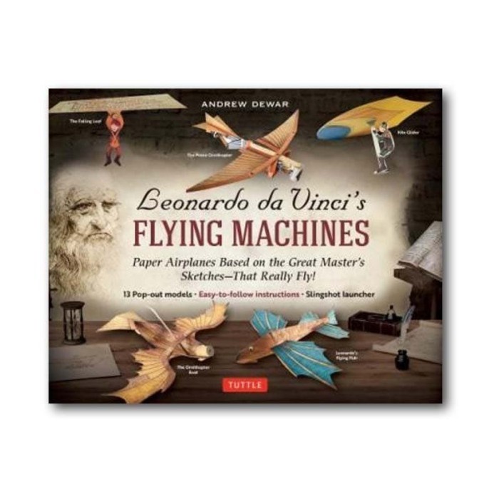 Buku Import Leonardo da Vinci's Flying Machines Kit - Andrew Dewar