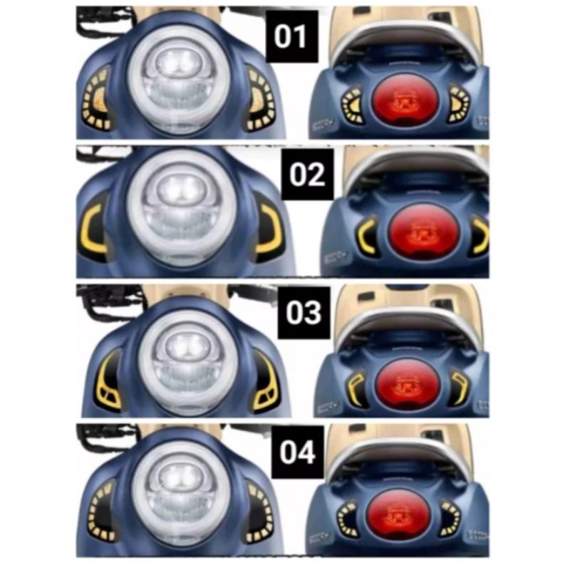 stiker lampu sen scoopy 2021