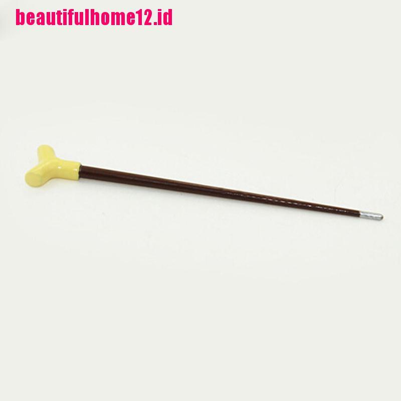 【beautifulhome12.id】1:12 Miniature Vintage gentleman's walking stick dollhouse diy decor accessories