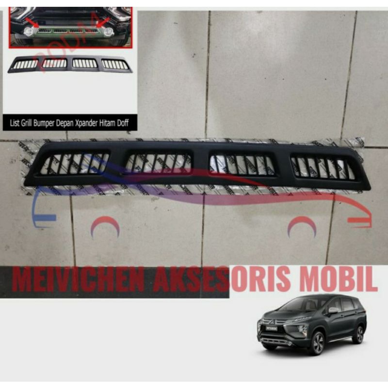 List Grill Bumper Depan Xpander Hitam Doff