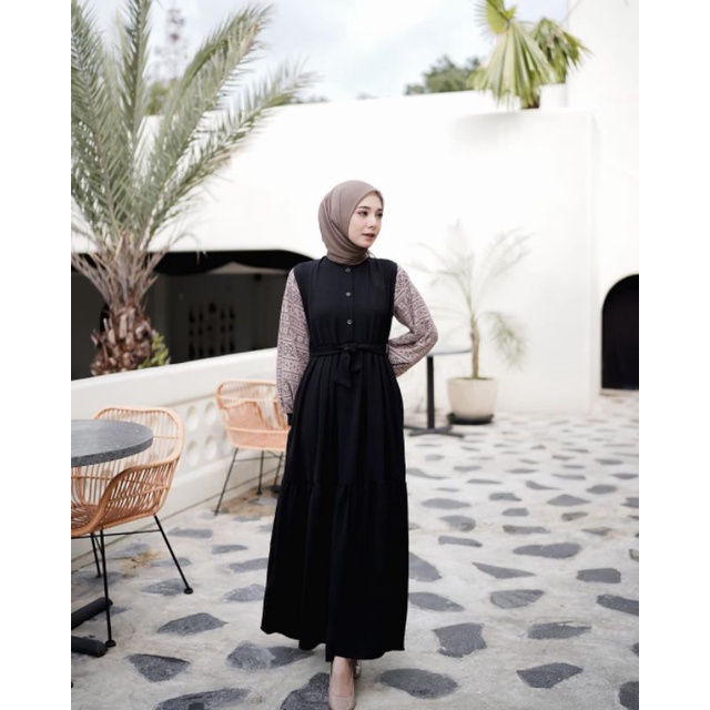 Baju Gamis Wanita Terbaru 2022 Muslim Dewasa Gamis Wanita Sultan Modis Lebaran Remaja renda bahan cr