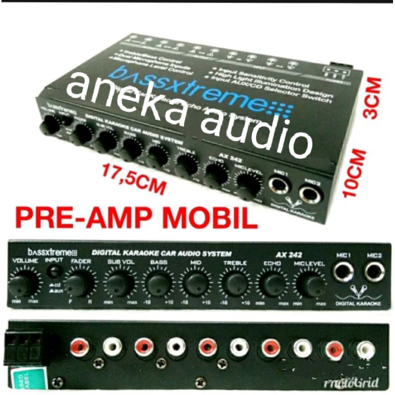 Parametrik Pre Amp Equalizer Bass Xtreme Ax 242 With Karaoke Shopee Indonesia