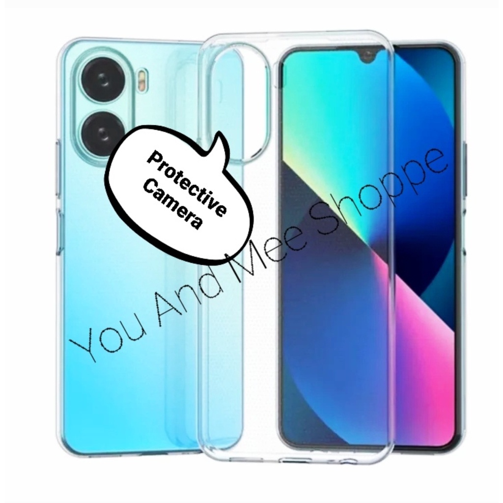 Case Bening (Clear) Vivo Y16 Y22 Y35 Y36 5G 4G Y15 Y15s Y02 Y02s Y02T Y01 Y75 T1 T1Pro Softcase Putih Transparan/Silikon Casing Belakang Super Thin Protecth-Ada Pelindung Kamera(Lensa Camera)/Soft Protection Anti Jamur S Y 16 s 4G 5G PRO Plastik Karet T