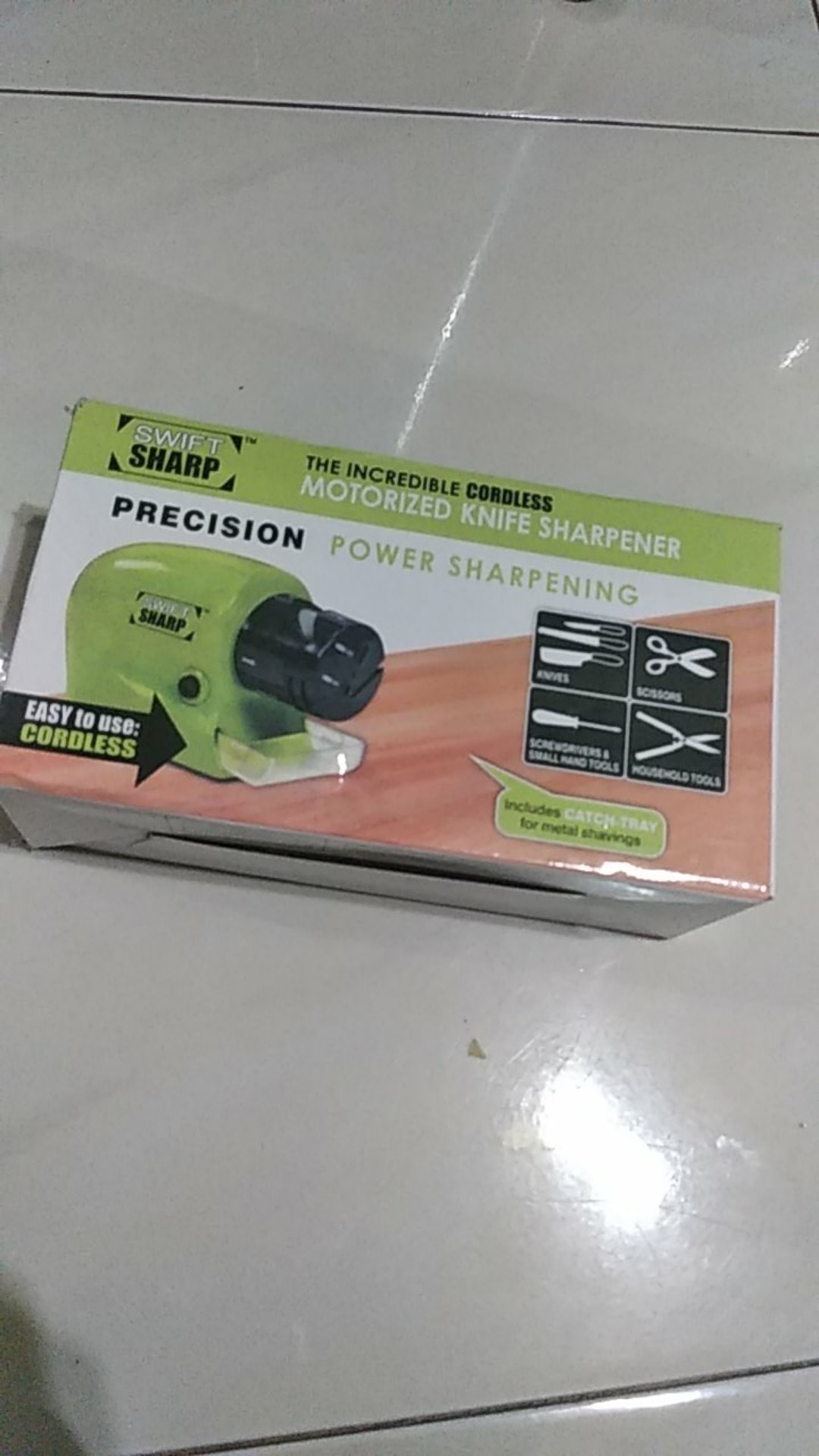 Alat Pengasah Pisau Elektrik Otomatis Electric Knife Sharpener Swifty Sharp