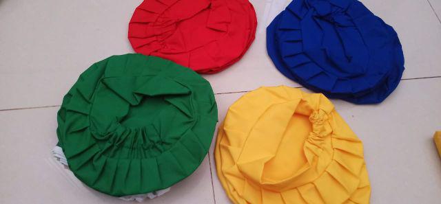 Promo!!!celemek Anak Plus Topi Koki Sewarna Murah Meriah Pria Wanita