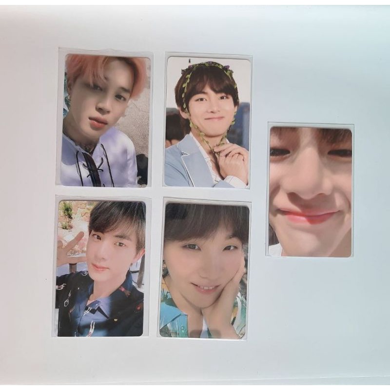 [Ready] PC OFFICIAL TAE ZOOM, SUGA SAKIT GIGI, TAE CERRY, jin selca no 5. photocard dicon 101 bts