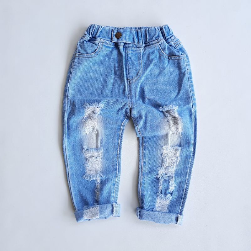 Celana Jins Anak Kids Ripped Jeans Denim Panjang 4 5 6 7 8 Tahun