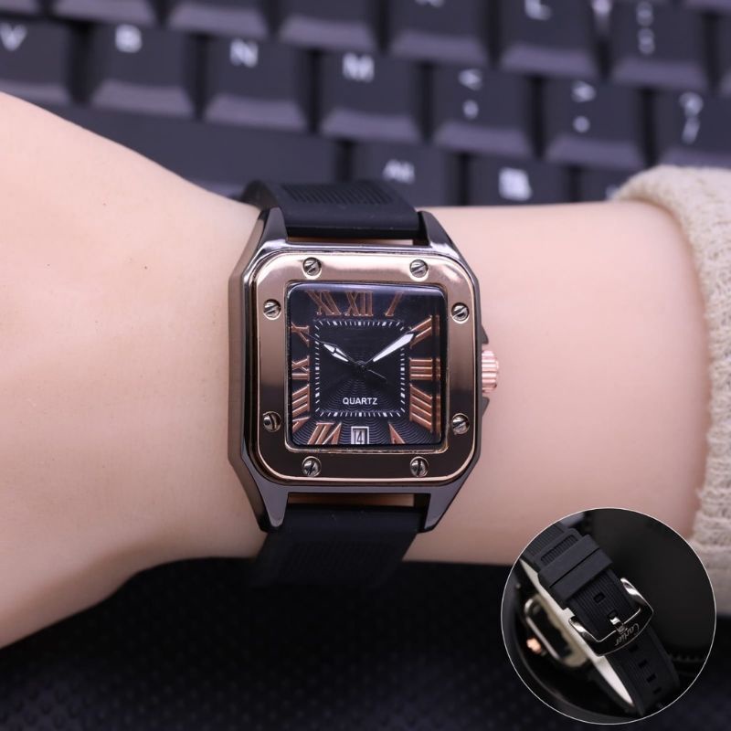 Grosir Jam Tangan Wanita Fashion Ctr Body Rosegold EV 3580 Tanggal Aktif - COD - Best Seller