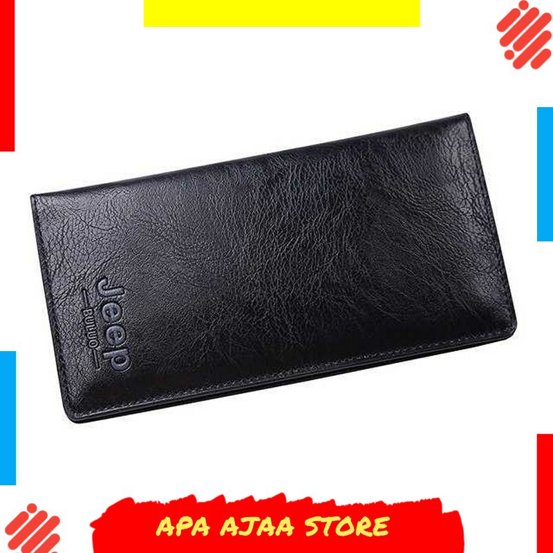 Terlariss !! Rhodey JEEP BULUO Dompet Panjang Pria Bahan Kulit - 80683