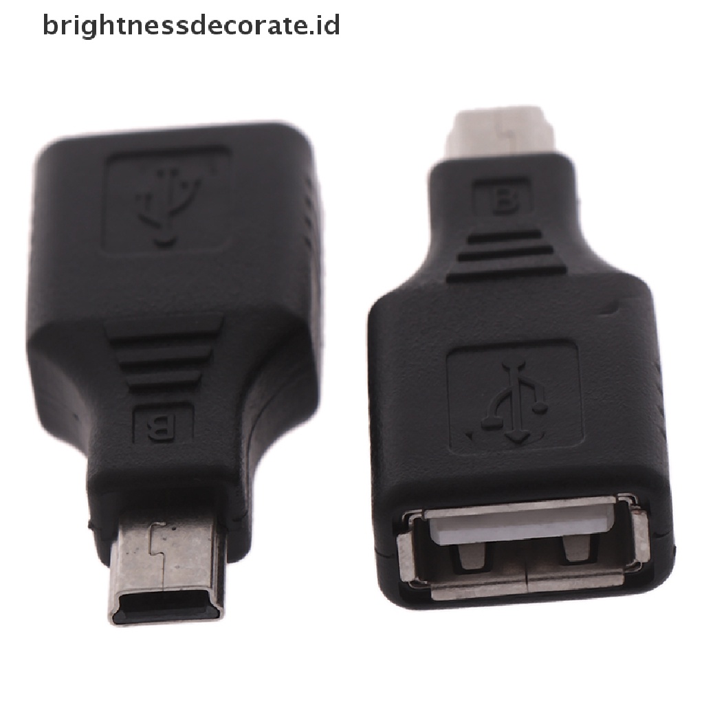 Adapter Konverter Konektor otg usb 2.0 female Ke mini usb male plug