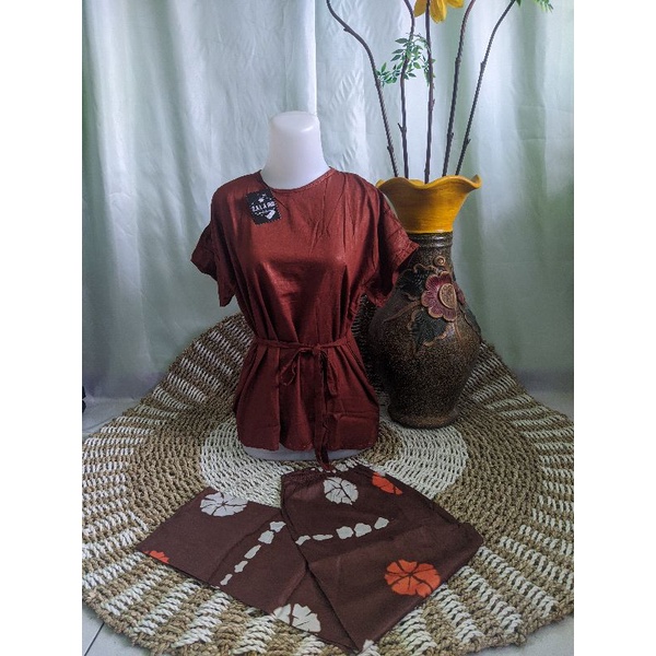 BAJU WANITA PIYAMA BAJU TIDUR SETELAN ONE SET BABYDOLL RAYON SUPER BALI