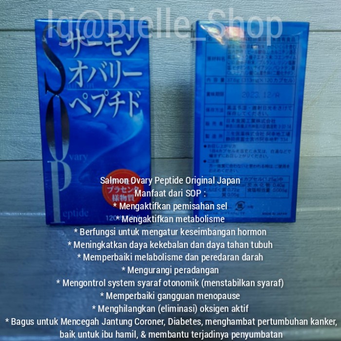 {cantikstore} Suplemen Salmon Ovary Peptide SOP  Jepang Murah