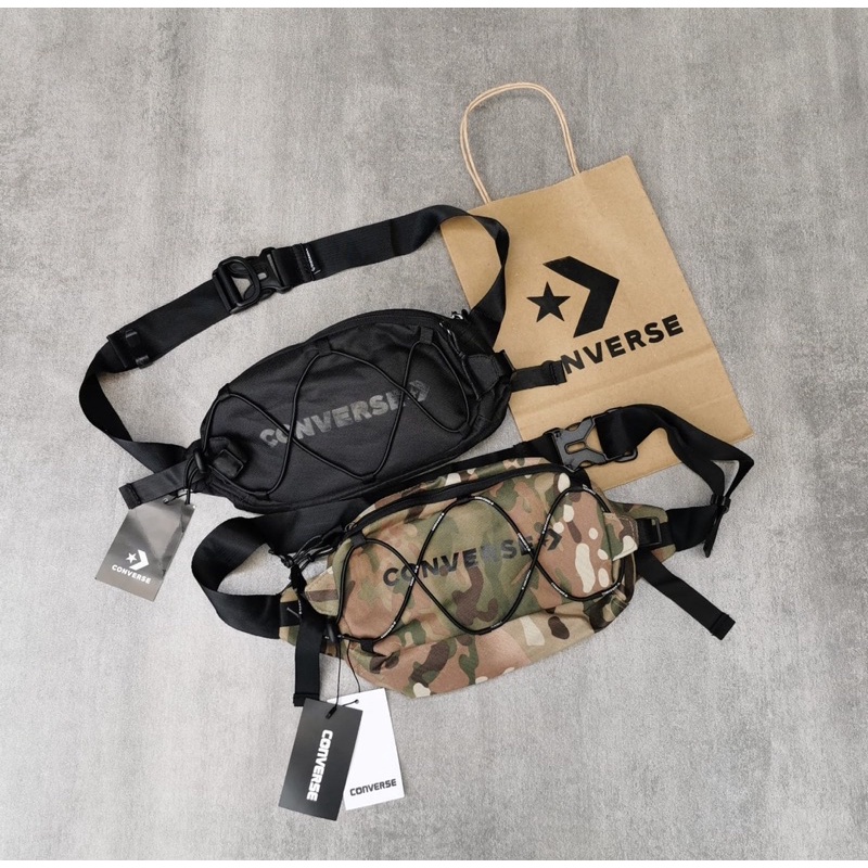 Converse Waist Bag Swap Out Black &amp; Como Free Box &amp; Paperbag