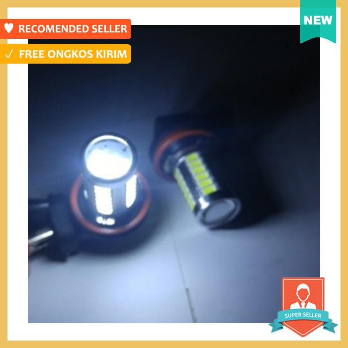 LED FOGLAMP H11 LED H 11 33 TITIK LENSA PROJECTOR PUTIH 1PCS