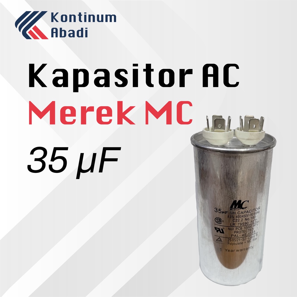 KAPASITOR / CAPASITOR AC MEREK MC | 35 uF / MIKRO