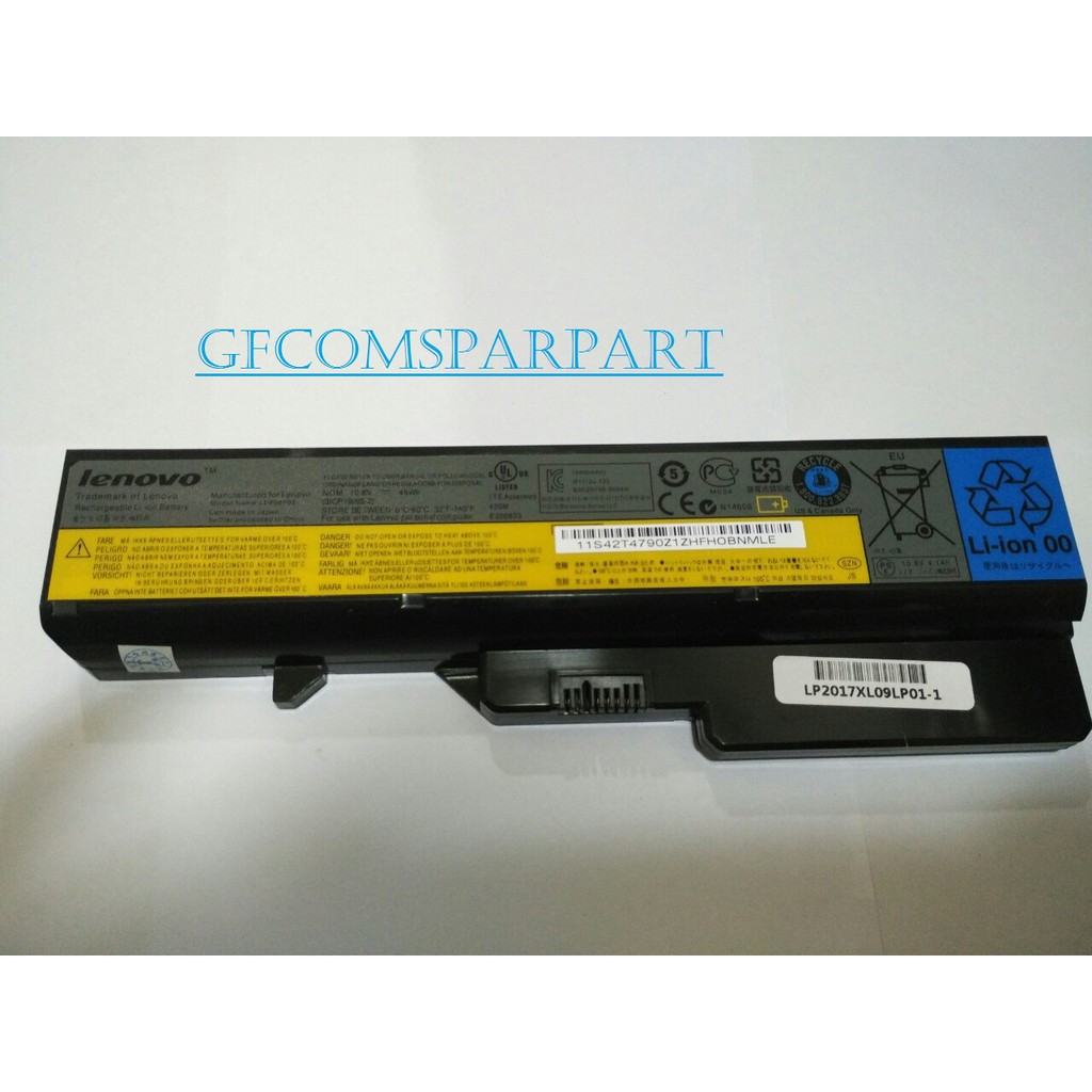 Original Baterai Lenovo G460 / L08S6Y21, L09C6Y02, L09L6Y02, L09M6Y02, L09N6Y02, L09S6Y02 LO9L6Y02,