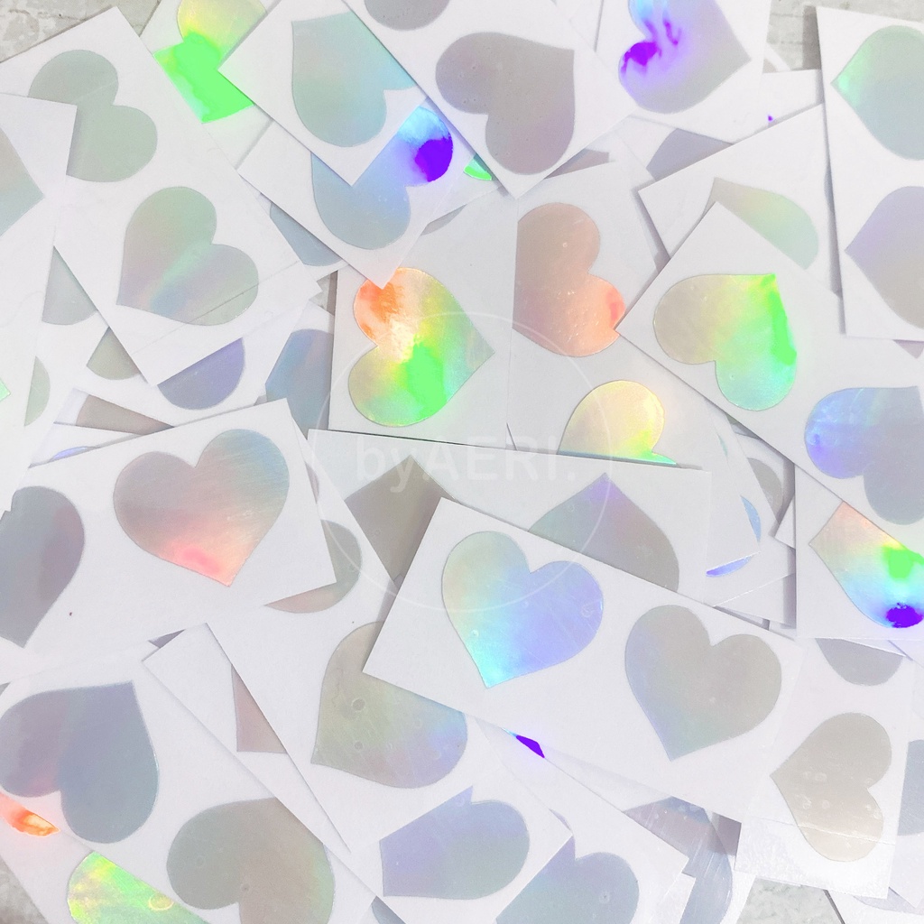 Sticker Hologram Love / Heart