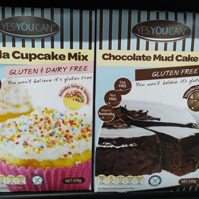 

Yes You Can Gluten Free Chocolate Mud Cake & Vanilla Cupcake Mix 550gr